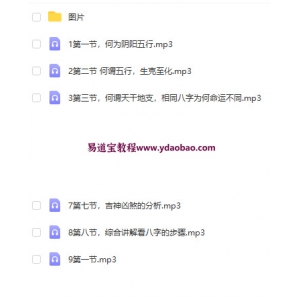 付劲松子平八字试用通讲录音8集+图片-付劲松子平八字教学资料