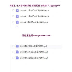 朱辰彬2020年六爻实例讲课视频10集17小时-高清视频-朱辰彬六爻实例教学资料