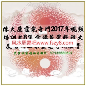 陈大庆灵龟奇门2017年视频培训共8集 含讲义资料 陈大庆玄门正宗灵龟奇门教学