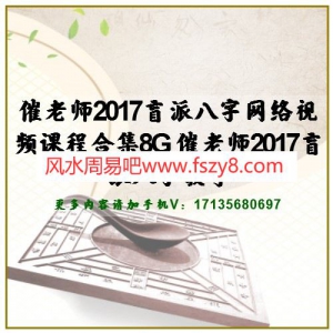 催老师2017盲派八字网络视频课程合集8G 催老师2017盲派八字教学