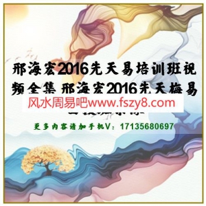 邢海宏2016先天易培训班视频全集 邢海宏2016先天梅易面授班录像