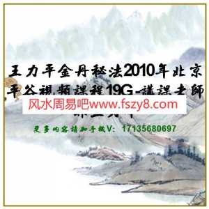 王力平金丹秘法2010年北京平谷视频课程19G -讲课老师非王力平