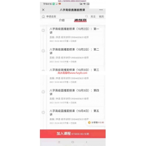 李德2021八字高级班面授5天视频课程共10集 李德2021年八字高级？面授班课程视频百度网盘下载