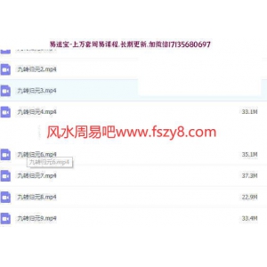 道家功法九转归元功相关资料 洞玄师道传承之九转归元功课程录像9集
