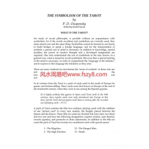 The-Symbolism-of-the-Tarot-OuspenskyPDF电子书籍32页 The-Symbolism-of-the-Tarot-Ouspensky书籍扫描