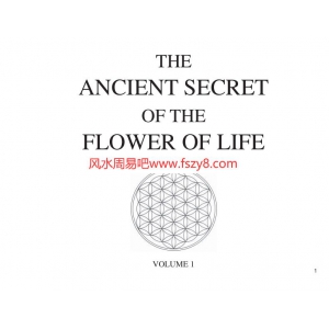 2000-The-Ancient-Secret-Of-The-Flower-Of-Life-Vol-1电子版235页 Ancient Secret古代秘法PDF书籍