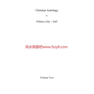 卷二-ChristianAstrologyVolume2PDF电子书籍401页 卷二-ChristianAstrologyVolume2书籍扫描