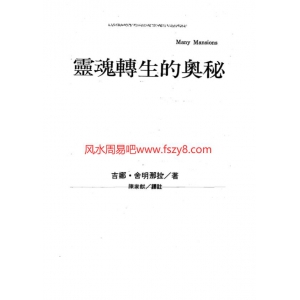 一本让你震惊、质疑、迷惑、感动、慨叹、豁然的书：灵魂转生的奥秘PDF电子书籍352页 一本让你震惊、质疑、迷惑、感动、慨叹、豁然的书：灵魂转生的奥秘书籍扫描