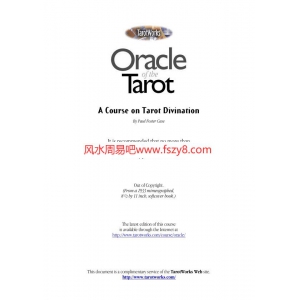 Case-Oracle-of-the-TarotPDF电子书籍98页 Case-Oracle-of-the-Tarot书籍扫描