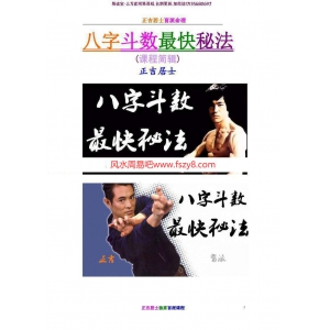 正吉居士八字斗数最快秘法电子书PDF416页 正吉居士盲派命理速成讲义百度云网盘下载