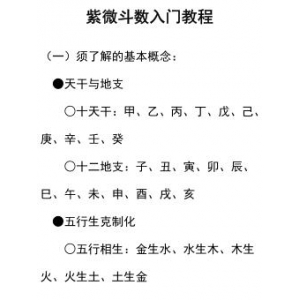 紫微斗数入门级别讲义教材推荐25册 含紫微斗数基础讲解内容 紫微斗数斗数入门知识合集下载