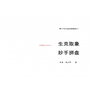 姜文华生克取象妙手拼盘书113页书籍网盘下载 辟姜文华取象拼盘PDF电子版