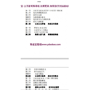 大玄空风水内部教材 大玄空风水弟子班教材 风水吉凶教学资料