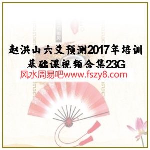 赵洪山六爻预测2017年培训基础课视频合集23G