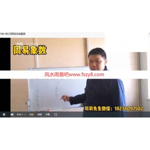 司羽先生数字高级班课程录像336集 司羽数字易经教学资料