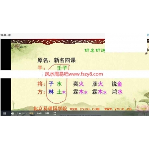 姜智元姓名直断高级班课程录像6集 姜智元姓名学直断百度网盘下载