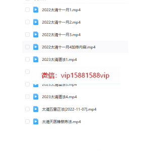 文元少《太清道法》10集视频