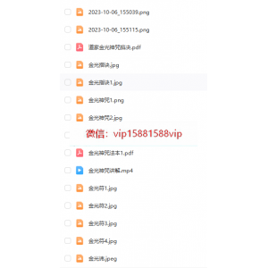 金光神咒修持法，一个视频+两份文档+多张图片