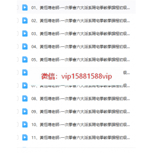 黄恒堉《一次学会六大派系阳宅学》视频73集