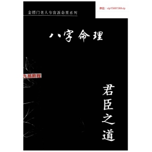 金镖门盲派八字《君臣之道》pdf 528页百度云下载！