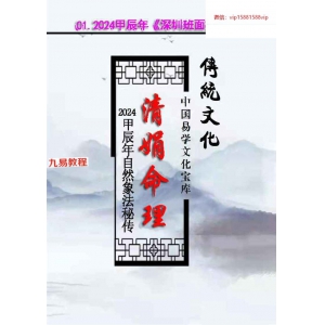 杨清娟-清娟命理2024甲辰《深圳班面授》2024年高维班案例.pdf 309页 百度云下载！