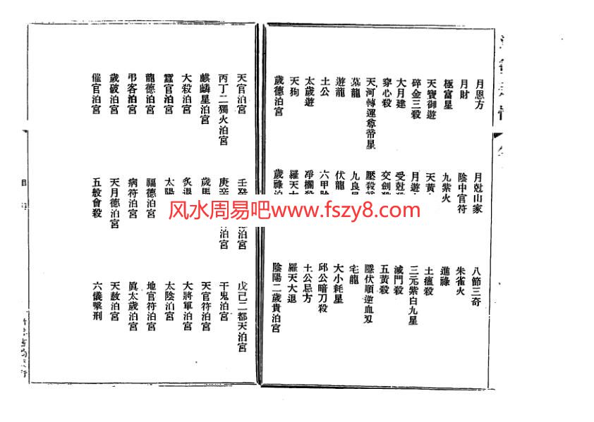 择日法选择通德类情古本共4册全集 四柱择日法选择通德类情电子书籍