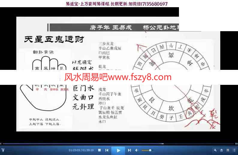 王易成地理风水学习资料下载 王易成江西三僚杨公元卦地理风水高级课录像19个小时加讲课教材电子版(图7)