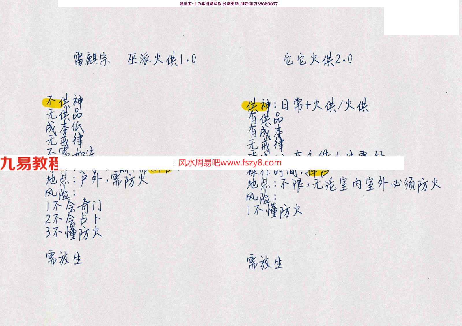 雷麒宗求财法求财法术百度云下载 雷麒宗L巫派火供2.0求财法录像+资料pdf(图4)