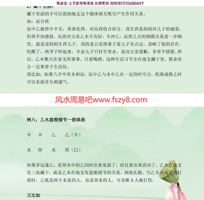 吴玉莲老师的民间盲派八字直断从业班高级课程全124页 吴玉莲最新民间盲派八字直断从业班高级资料(图6)