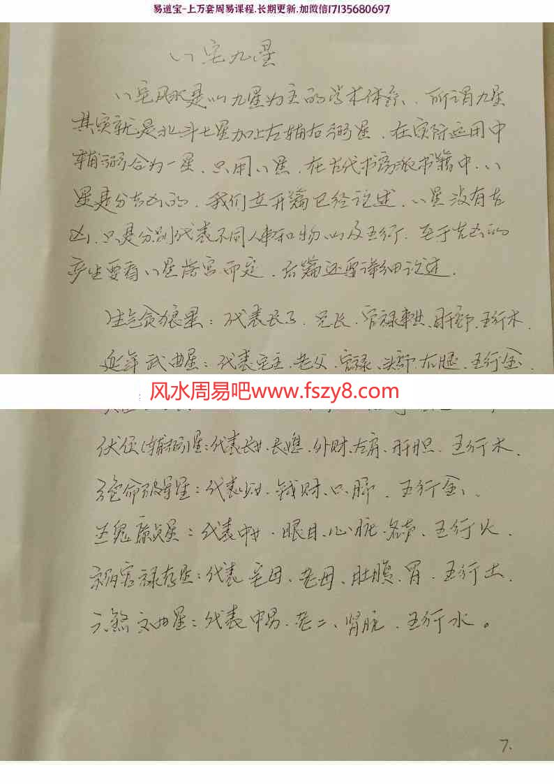 李林升道家八宅真经手写珍贵讲课教材电子版118页pdf 李林升八宅真经资料百度网盘下载(图7)