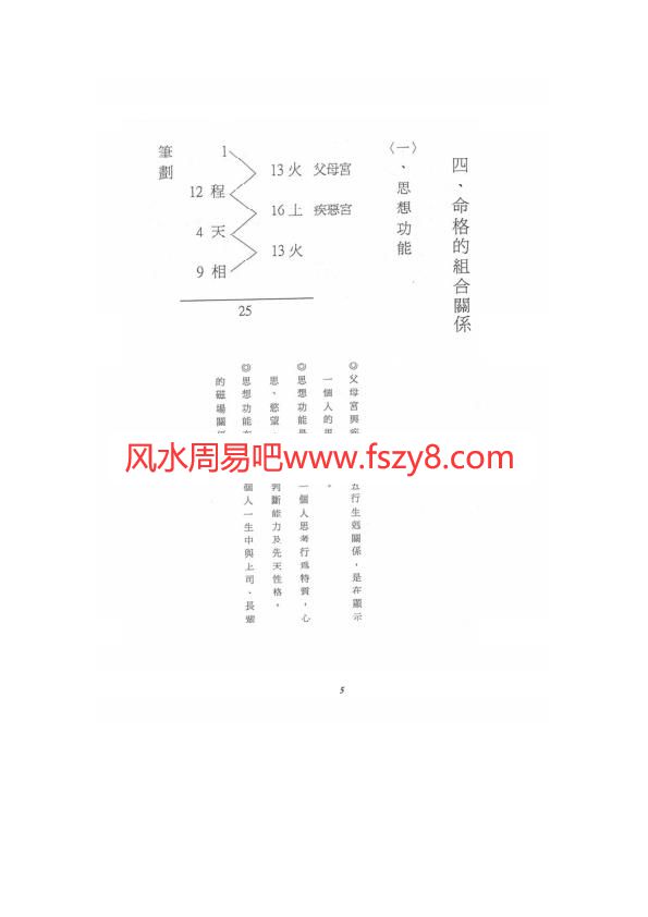 五行数字五行属性对照表