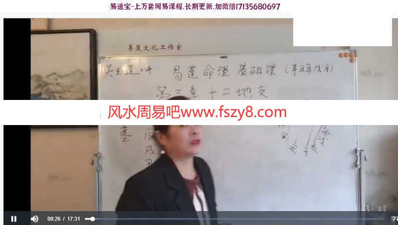 吴玉莲盲派命理课程下载 吴玉莲2022盲派命理直播课全集录像9章节(图6)