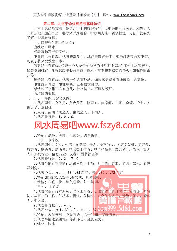 北国雪九宫手诊法图例解析PDF电子书78页 北国雪九宫手诊法图例解析书(图3)