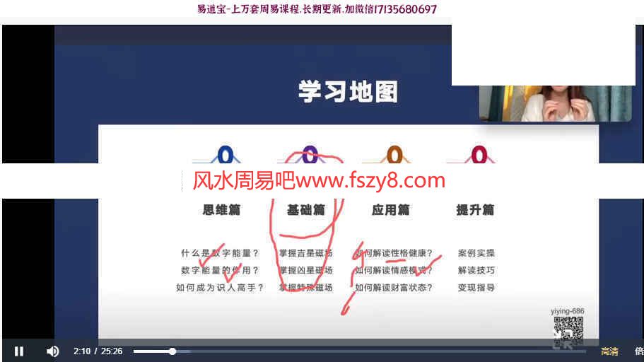 依盈老师数字识人风水初阶课程10集视频百度网盘下载 数字能量数字识人数字风水数字神断数字断吉凶依盈数字识人风水视频(图3)
