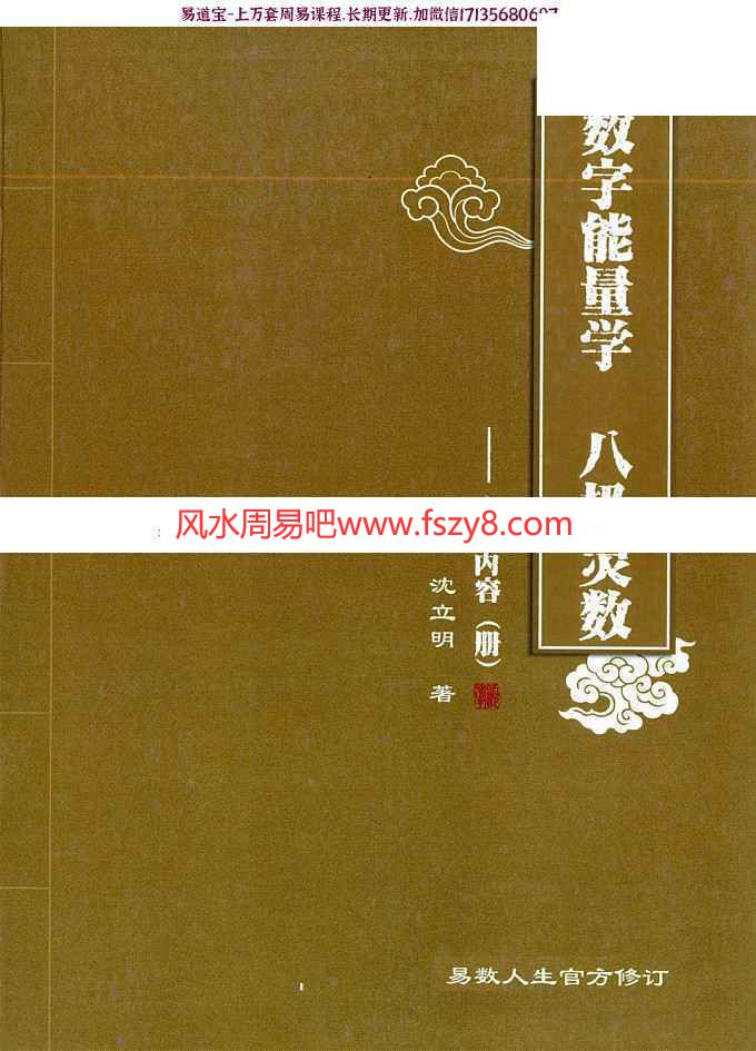 沈立明数字能量学学习资料下载 沈立明2020最新数字能量学合集3册含高级内容册+号码分析册+深度解析册电子版(图1)