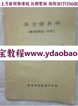 东方修养学徐金龙身心解脱乘电子版pdf131页 根本修持法体系之修真部百度网盘下载(图1)