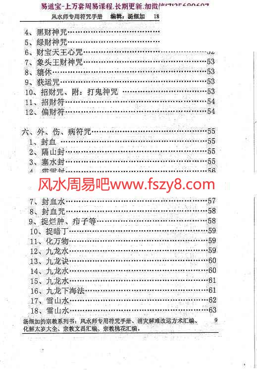 汤细加符咒学习资料下载 汤细加风水师符咒手册pdf电子书234页百度网盘下载(图5)