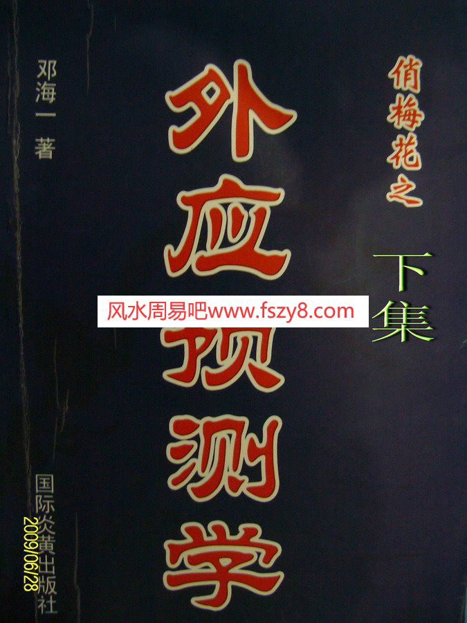 邓海一俏梅花外应预测学下集PDF电子书90页 邓海一俏梅花外应预测学下集书(图1)