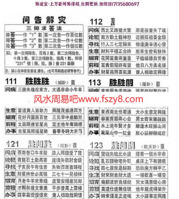 三斗六十四卦课程下载 三斗老师法卦课四期音频+讲义(图4)