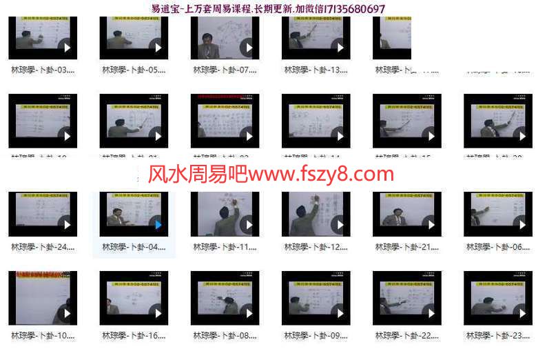 林琮学卜卦课程24讲视频全集+林琮学卜卦精微大玄空城门一诀-阳宅资料3本(图4)