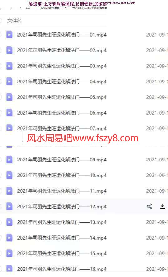 司羽先生周易象数运筹体系深度化解专题视频22集百度云下载 司羽先生周易象数运筹体系深度化解专题,司羽先生旺运化解,司羽先生风水(图1)