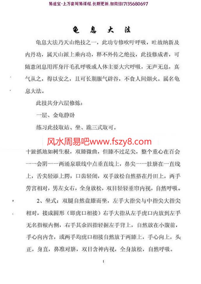 (栖心子)龟息法pdf练习方法正确图解在线阅读百度云下载(图2)