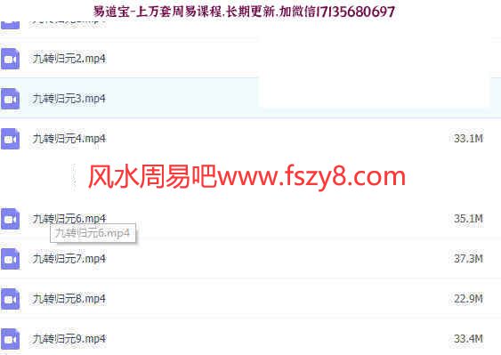 洞玄师道传承之九转归元功课程录像9集百度云课程