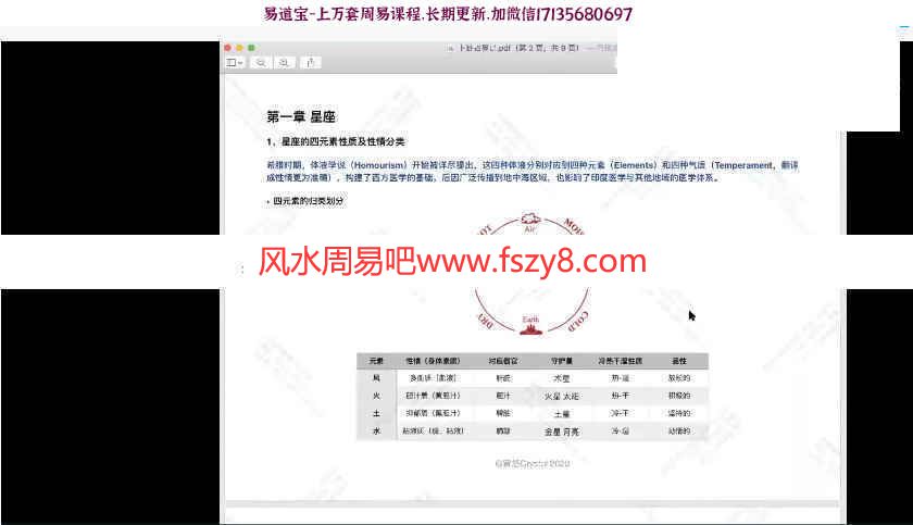 Crystal卜卦占星录像课程18集+讲义pdf百度云 Crystal占星卜卦占星预测课程(图6)