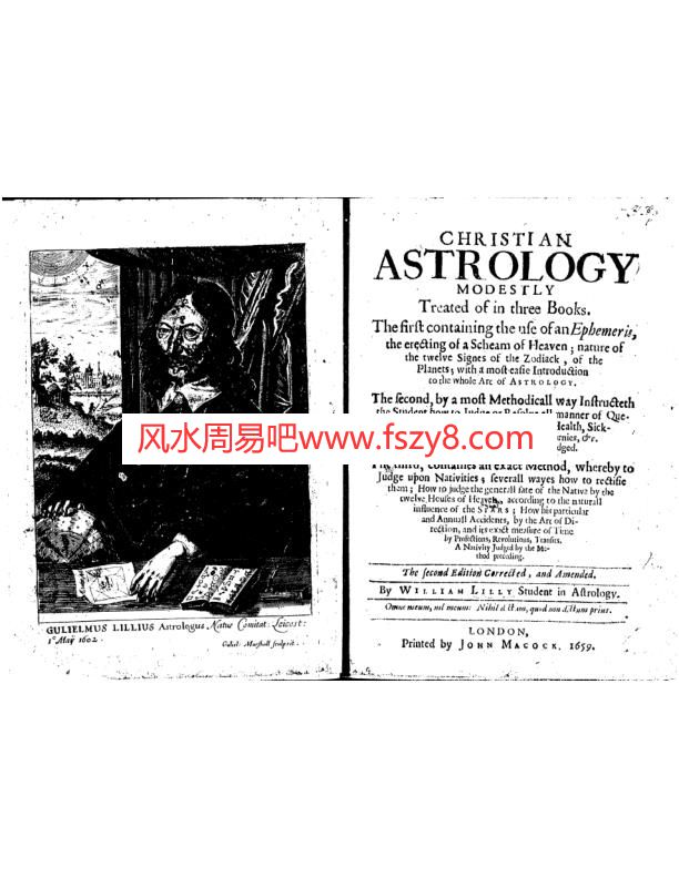 影印版-WilliamLilly-ChristianAstrology-OlderPDF电子书籍444页 影印版-WilliamLilly-ChristianAstrology-Older书籍扫描(图1)