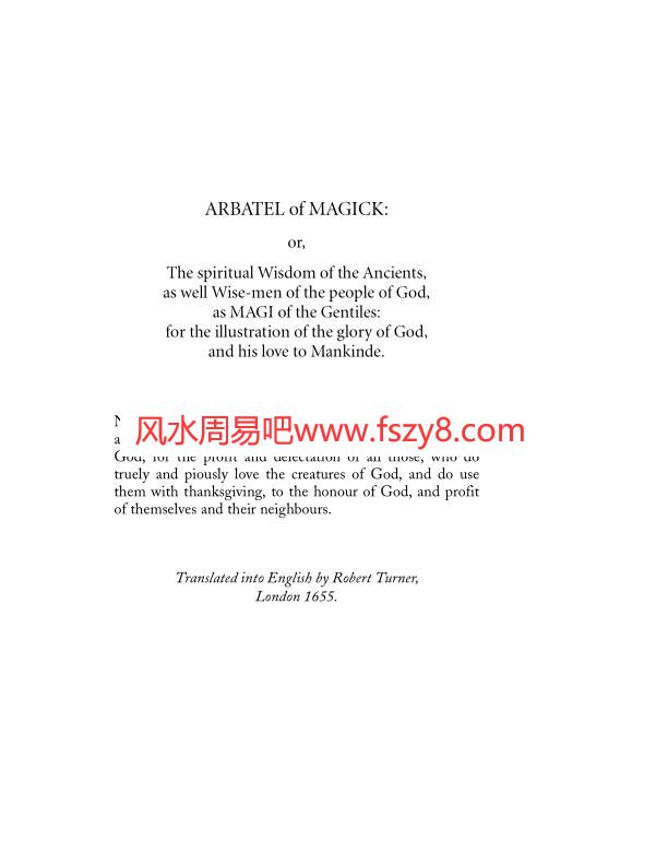 Arbatel-御月上传七大魔法书之一恶魔学经典讲述恶魔符号图形传说PDF电子书籍36页 Arbatel-御月上传七大魔法书之一恶魔学经典讲述恶魔符号图形传说书籍扫描(图3)