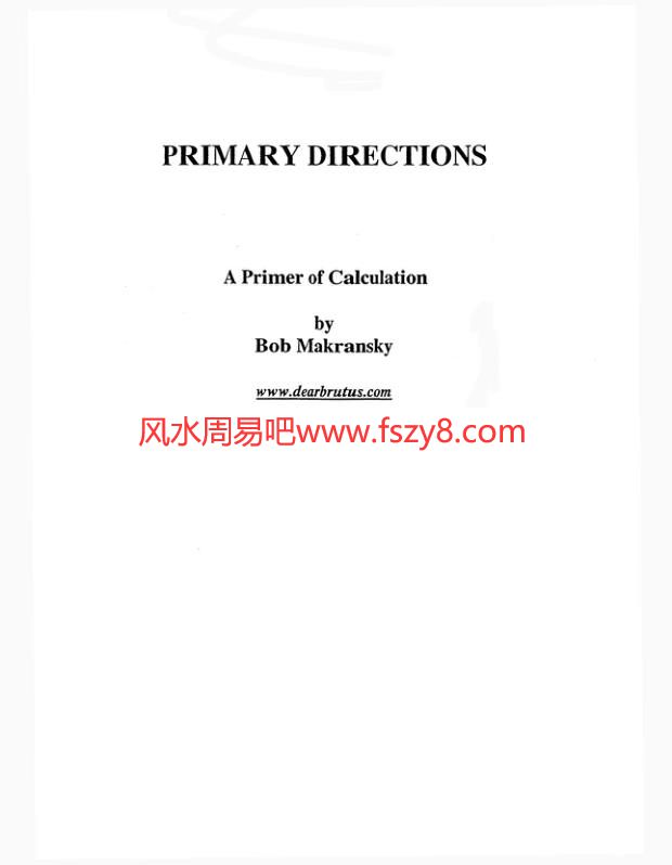 主限推运法primarydirections-1PDF电子书51页 主限推运法primarydirections1电子书百度网盘下载(图1)