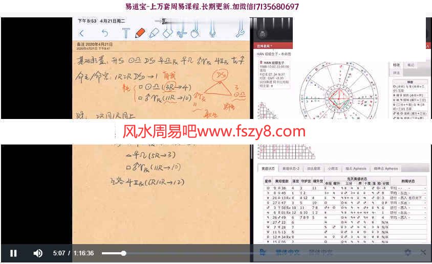 Crystal本命占星课程录像15集+讲义pdf百度云 Crystal本命占星占星基础课程(图5)