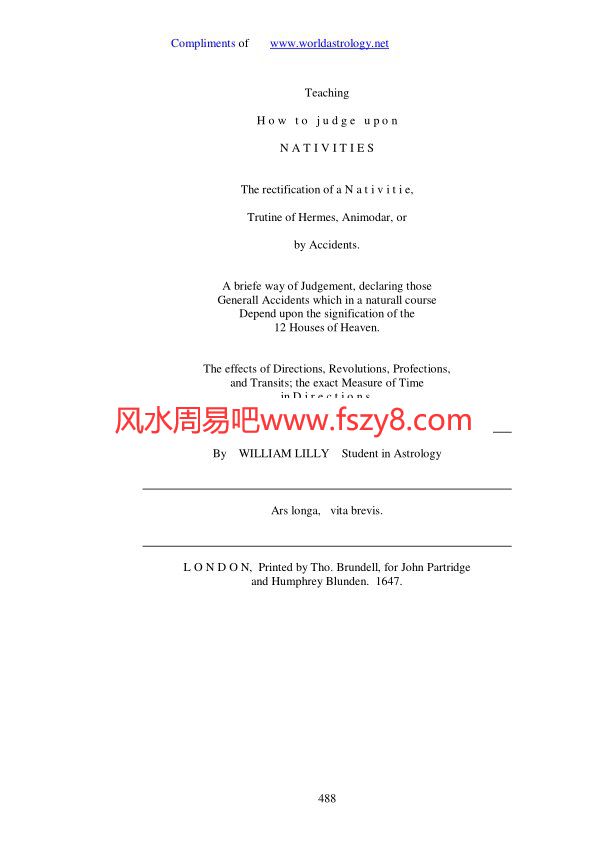 卷三-ChristianAstrologyVolume3PDF电子书籍375页 卷三-ChristianAstrologyVolume3书籍扫描(图2)