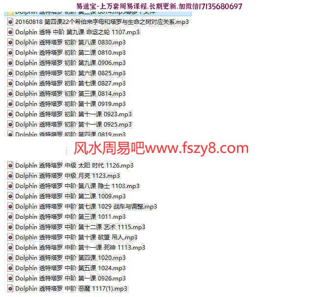2021海豚透特课程音频百度云下载 海豚透特塔罗塔罗牌(图2)